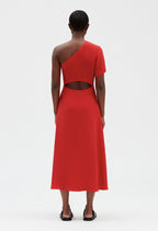 Claudie Pierlot - Vestido C&T - Ruliana - Fresa