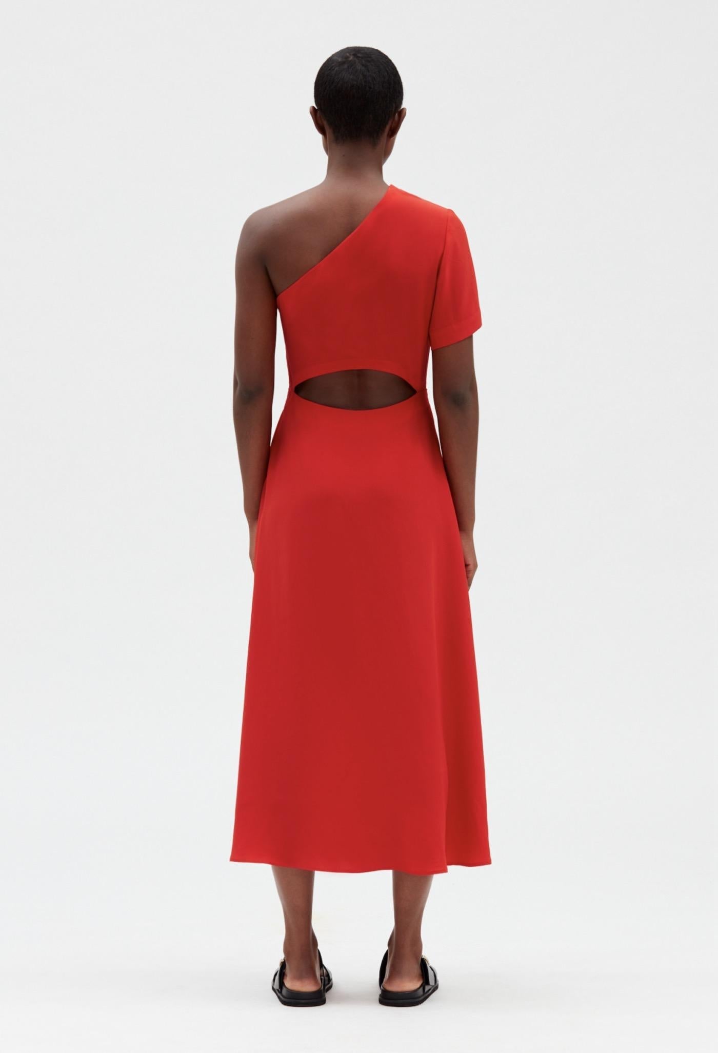 Claudie Pierlot - Vestido C&T - Ruliana - Fresa