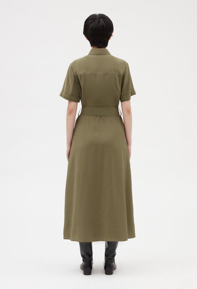 Claudie Pierlot - Vestido Repos - Kaki