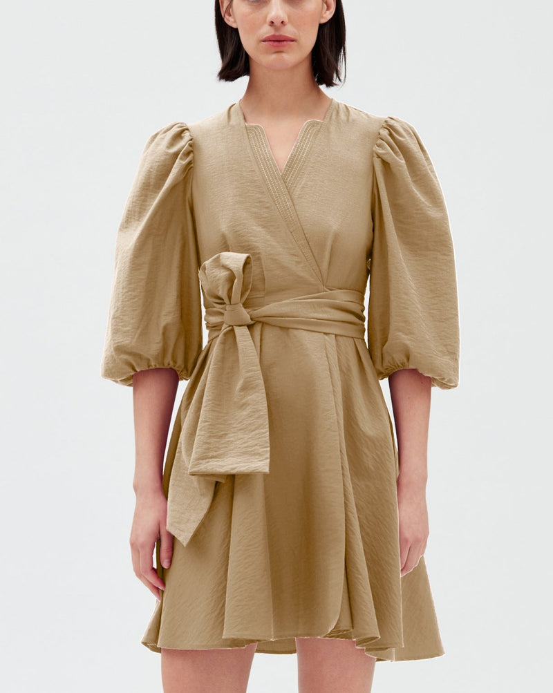 Claudie Pierlot - Vestido Raymonde - Camel