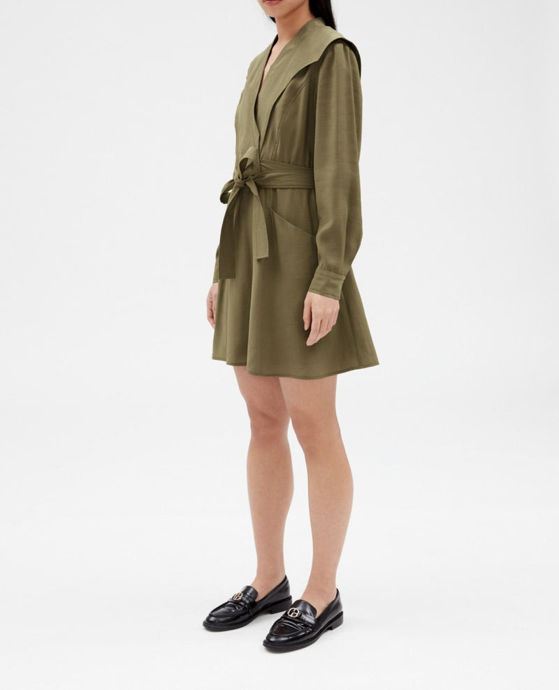 Claudie Pierlot - Vestido Ranch - Kaki