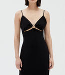 Claudie Pierlot - Vestido C&T - Rosetón - Negro