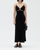 Claudie Pierlot - Vestido C&T - Rosetón - Negro