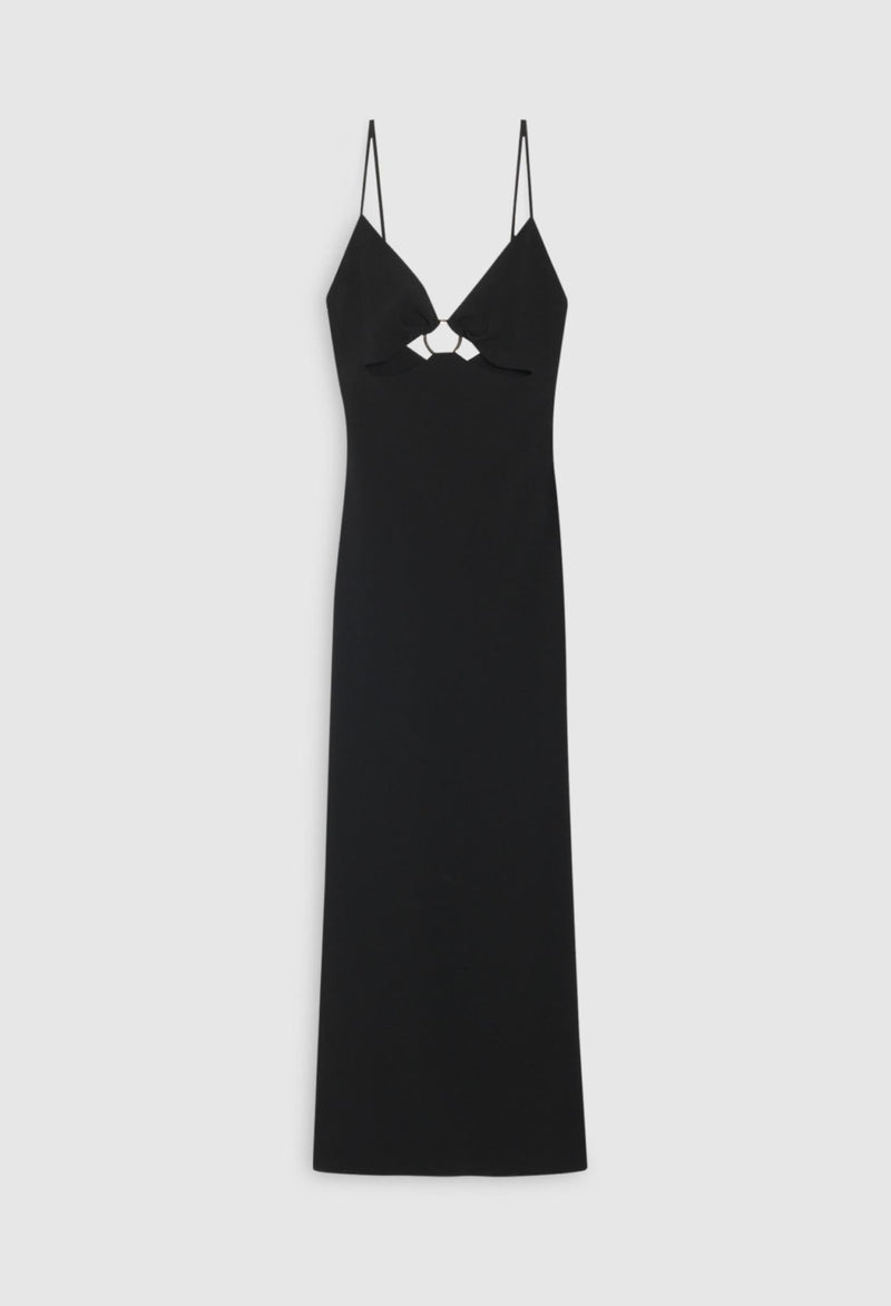 Claudie Pierlot - Vestido C&T - Rosetón - Negro
