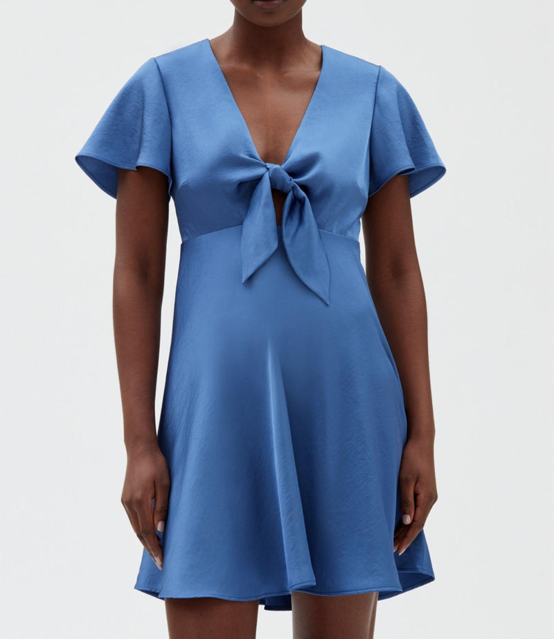 Claudie Pierlot - Raffia Dress - Bleu Orage