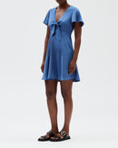 Claudie Pierlot - Vestido de rafia - Azul tormenta