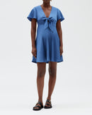 Claudie Pierlot - Vestido de rafia - Azul tormenta