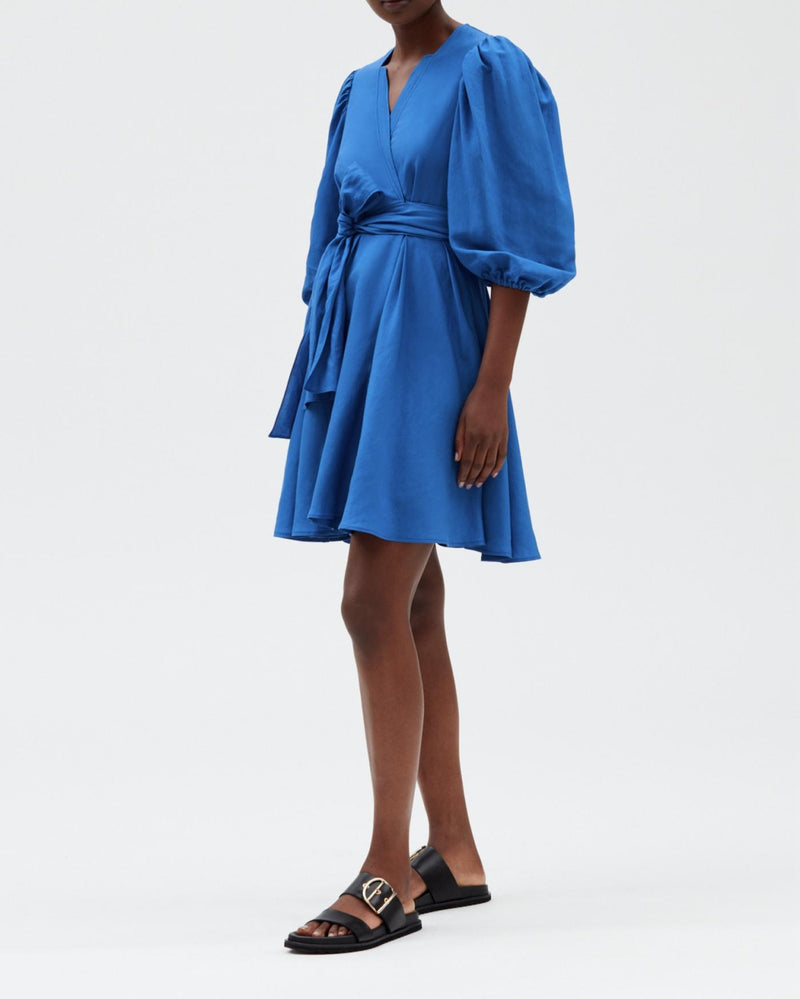 Claudie Pierlot - Raymondesantorin dress - Bleu Santorin