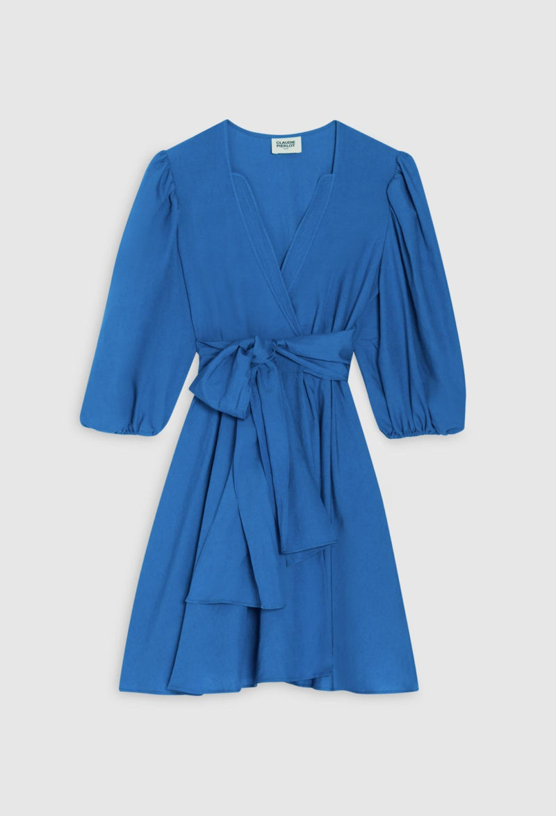 Claudie Pierlot - Raymondesantorin dress - Bleu Santorin