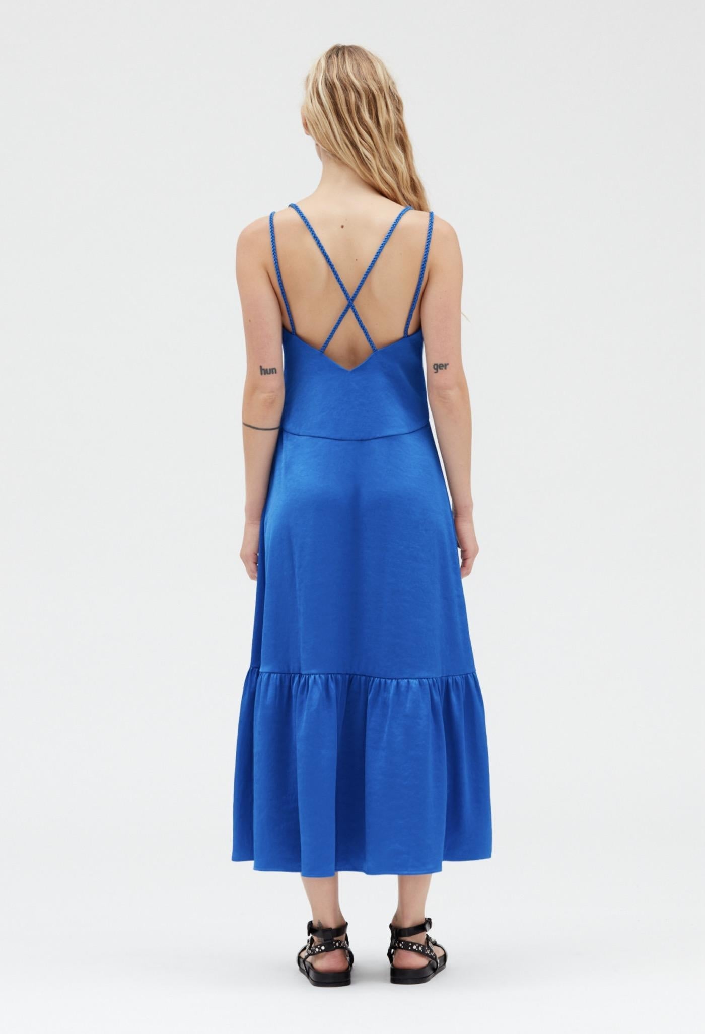 Claudie Pierlot - Vestido C&T - Royasantorin - Azul Santorini