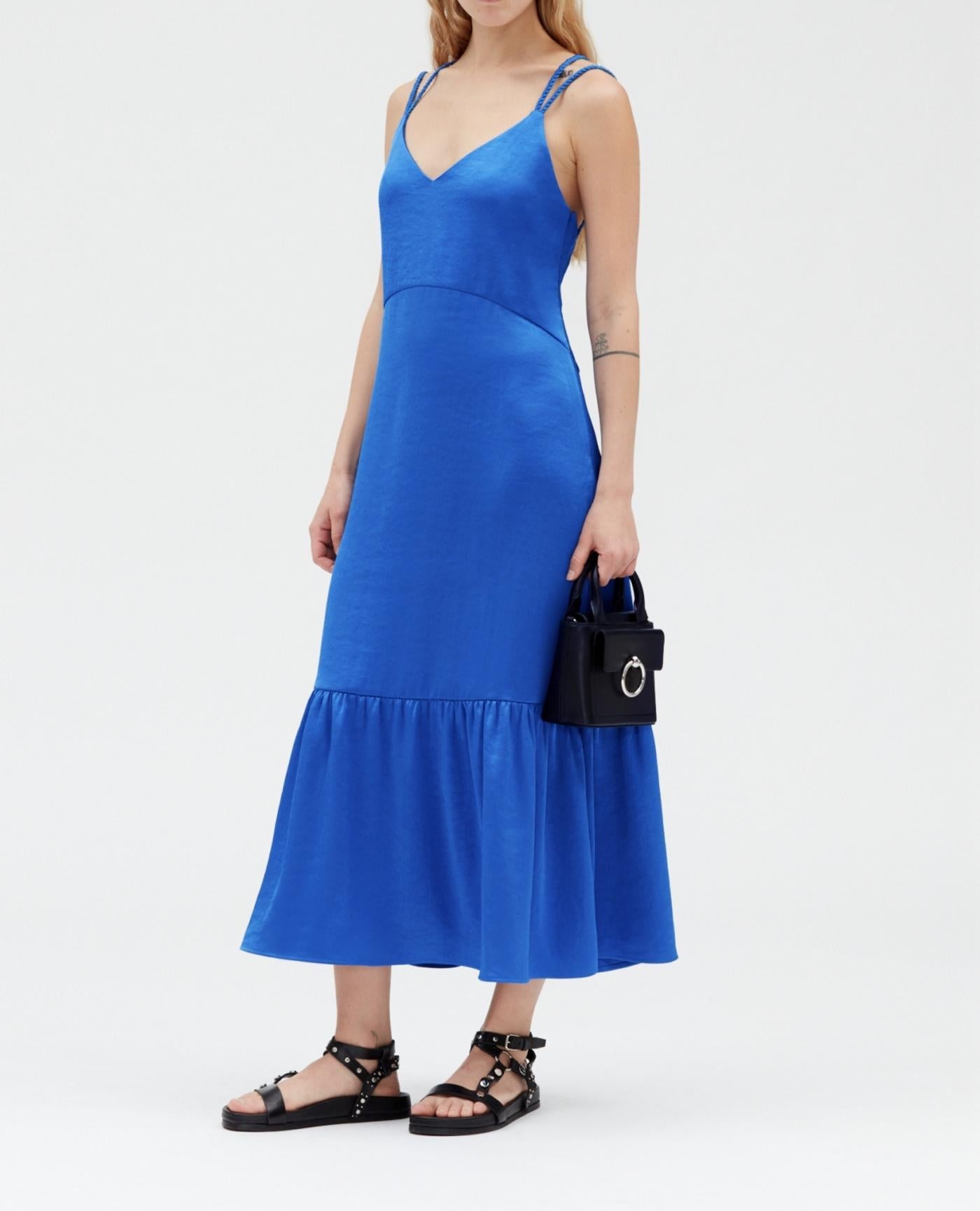 Claudie Pierlot - Vestido C&T - Royasantorin - Azul Santorini
