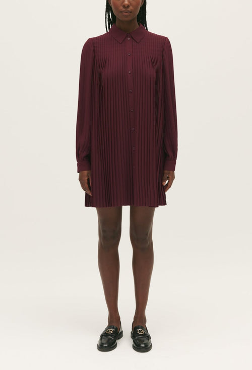 Vestido C&T - Radia - Burdeos