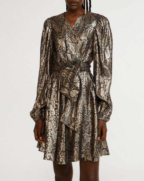 Claudie Pierlot - Vestido C&T - Raymonde Lurex - Multico