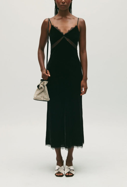Claudie Pierlot - Robe C&T - Ribellevelours - Noir