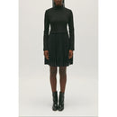 Robe Twist Courte Plissée Noire