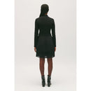 Robe Twist Courte Plissée Noire