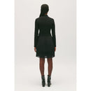 Robe Twist Courte Plissée Noire