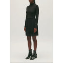 Robe Twist Courte Plissée Noire