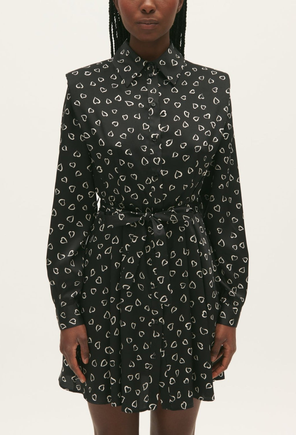Claudie Pierlot - Robe C&T - Ralli Coeurs - Print Fonce