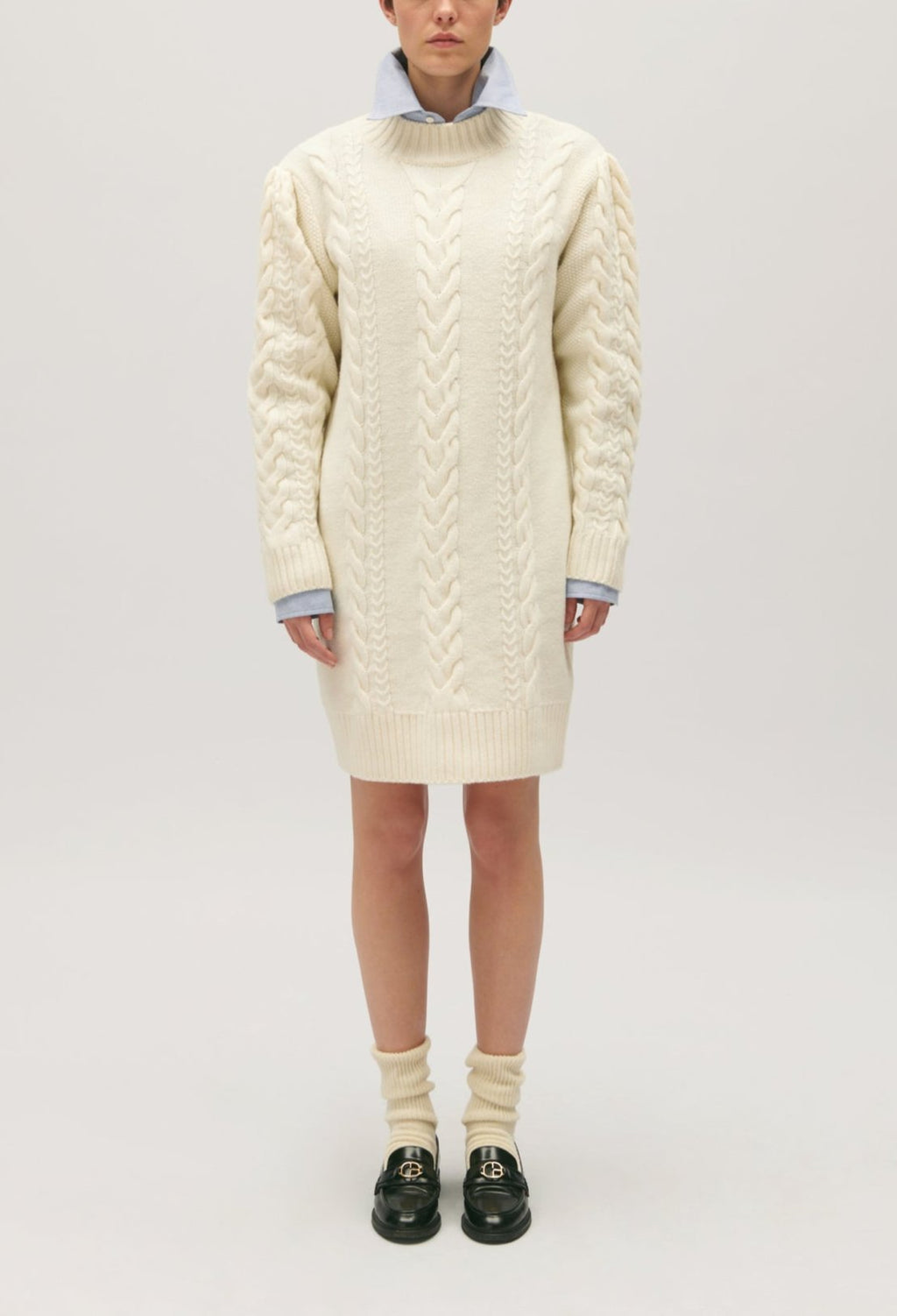 Knitted Dress - Mansoura - Ecru