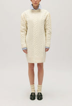 Knitted Dress - Mansoura - Ecru