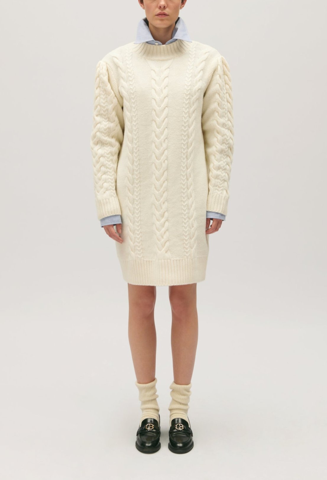 Knitted Dress - Mansoura - Ecru