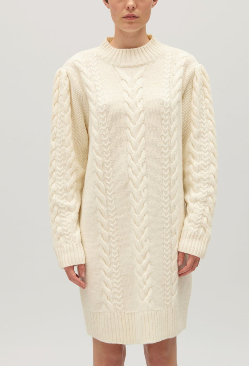 Knitted Dress - Mansoura - Ecru