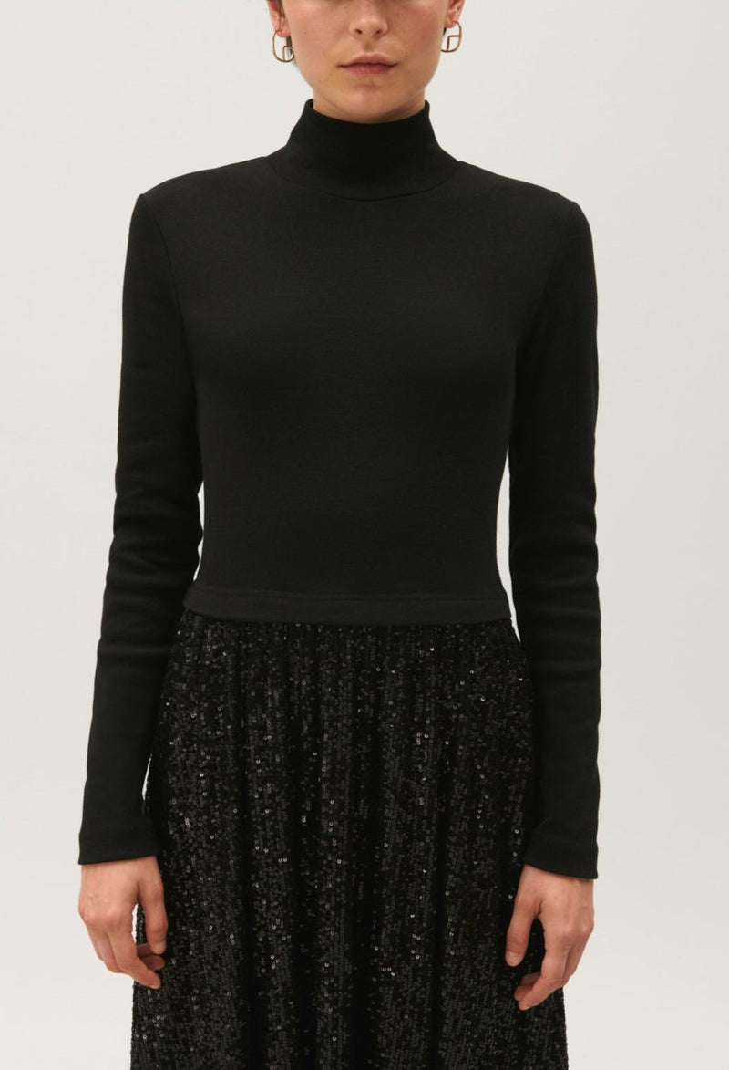 Knitted Dress - Telisequin - Black