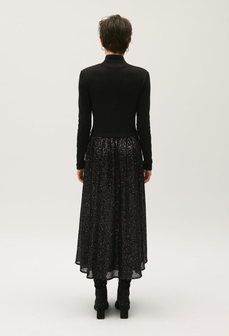 Knitted Dress - Telisequin - Black