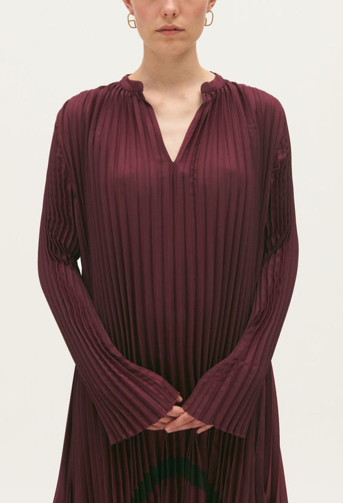 Vestido C&T - Riverso - Burdeos