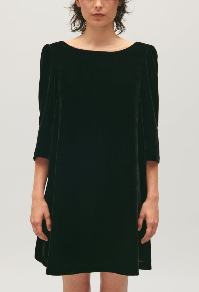 Robe C&T - Rififivelours - Noir