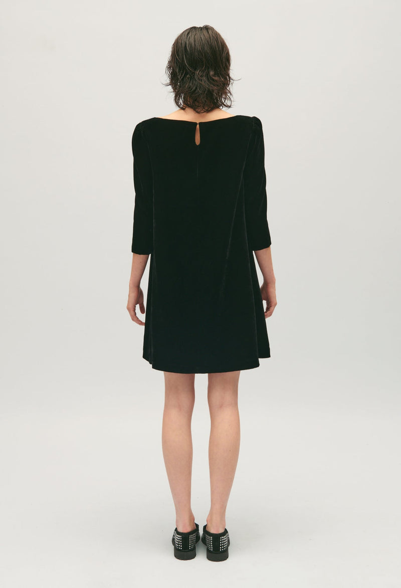 Robe C&T - Rififivelours - Noir