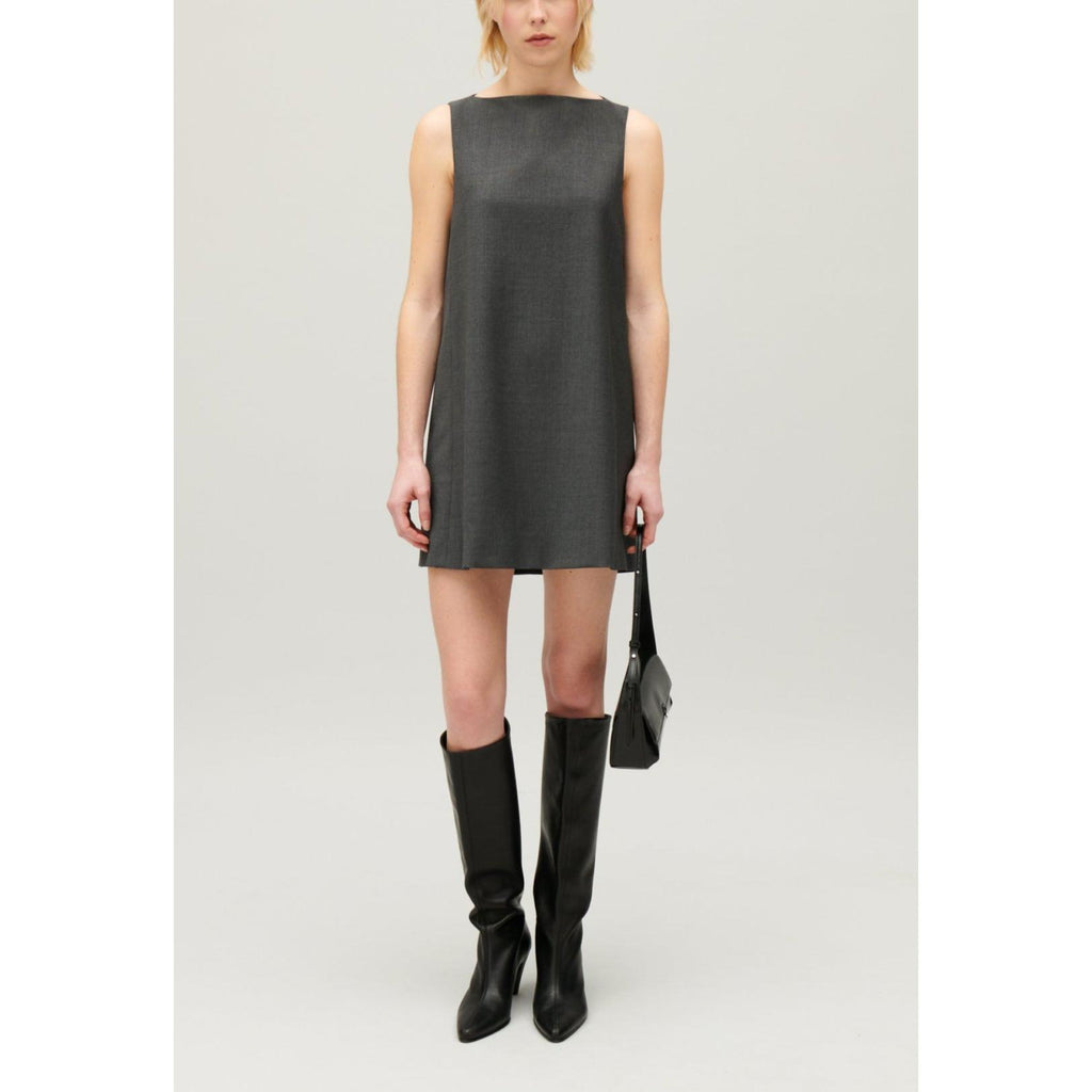 Short Mottled Grey Dress