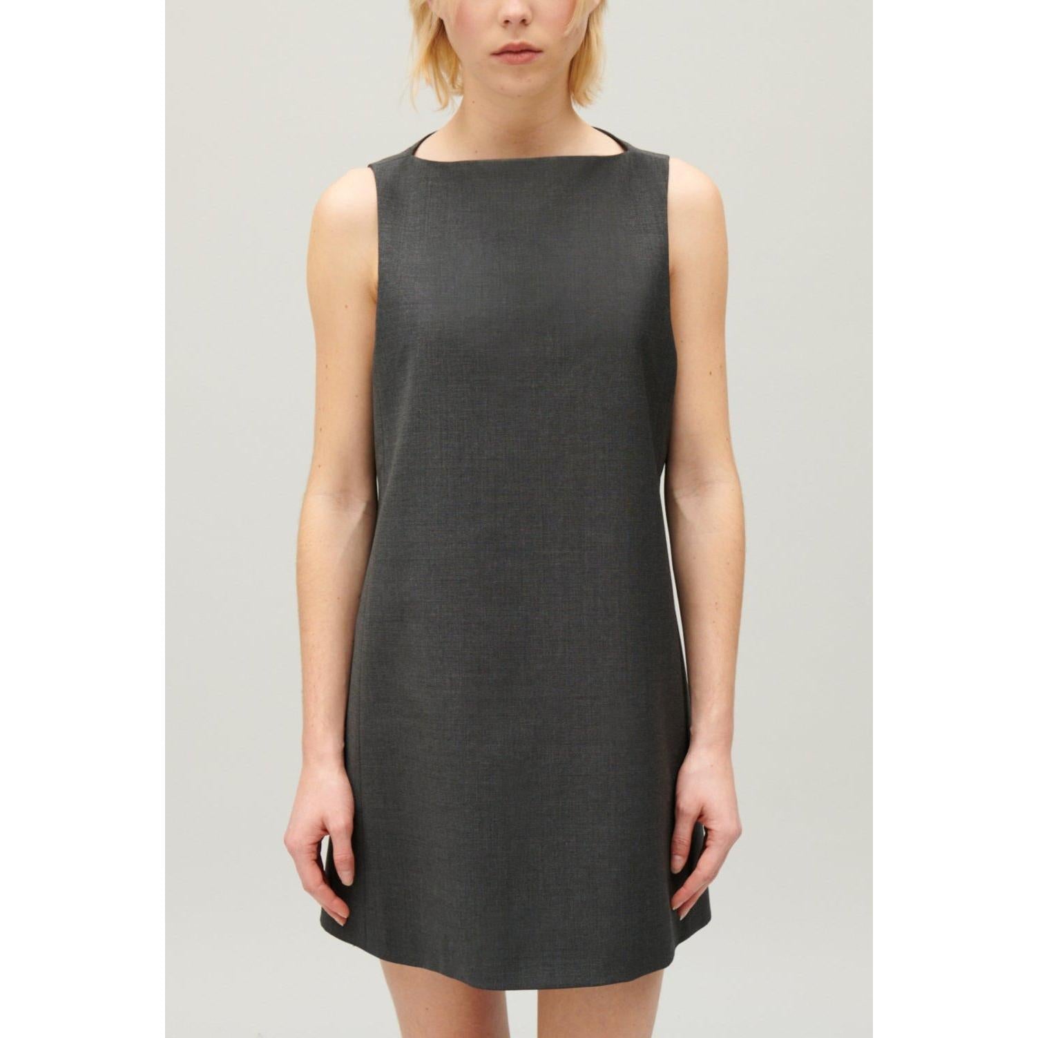 Short Mottled Grey Dress