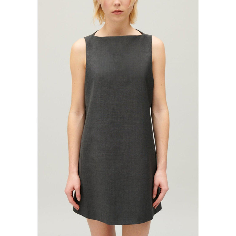 Robe Courte Gris Chiné