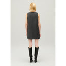 Robe Courte Gris Chiné
