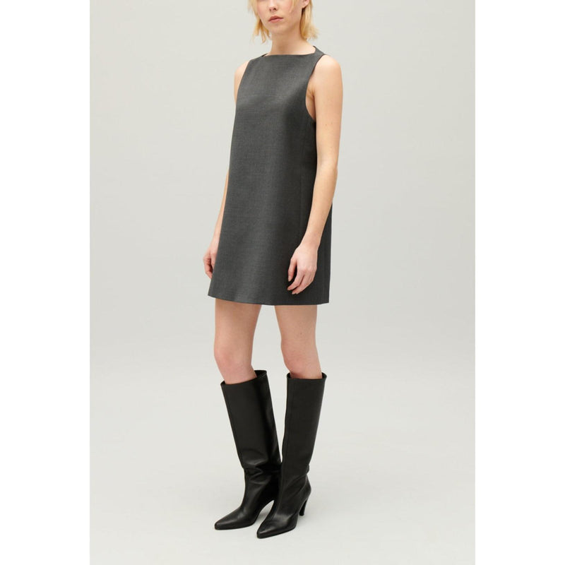 Robe Courte Gris Chiné