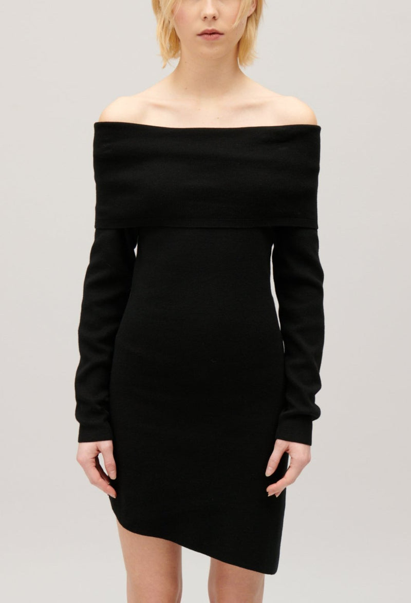 Vestido de punto - Divertido - Negro