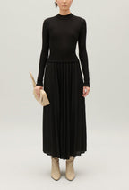 Knitted Dress - Twister - Black