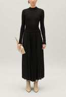 Knitted Dress - Twister - Black