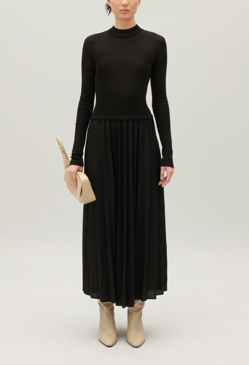 Vestido de punto - Twister - Negro