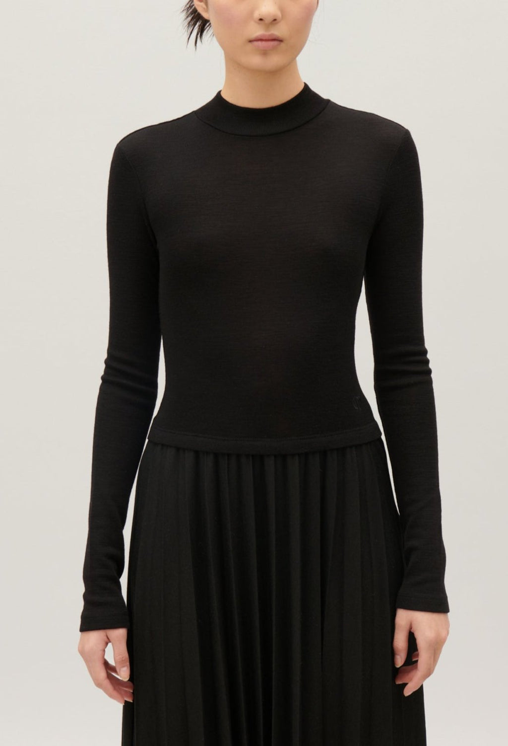 Knitted Dress - Twister - Black