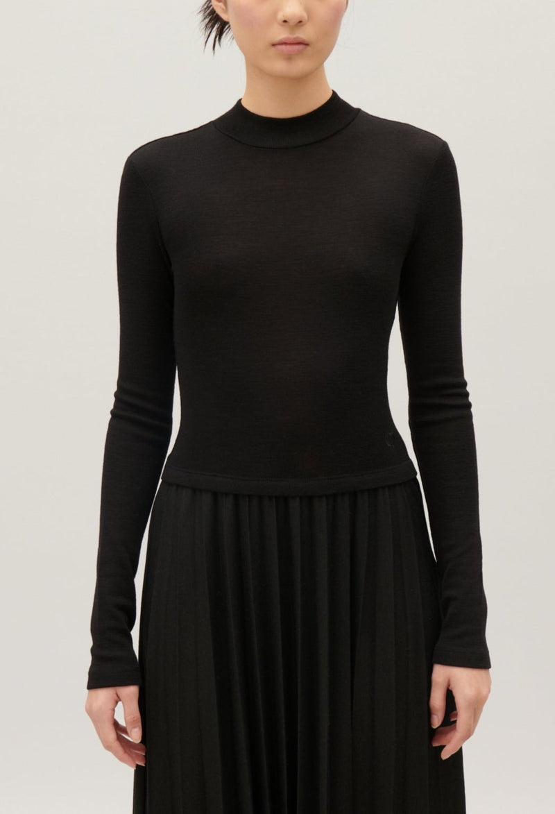 Knitted Dress - Twister - Black