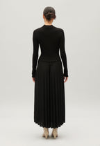 Knitted Dress - Twister - Black