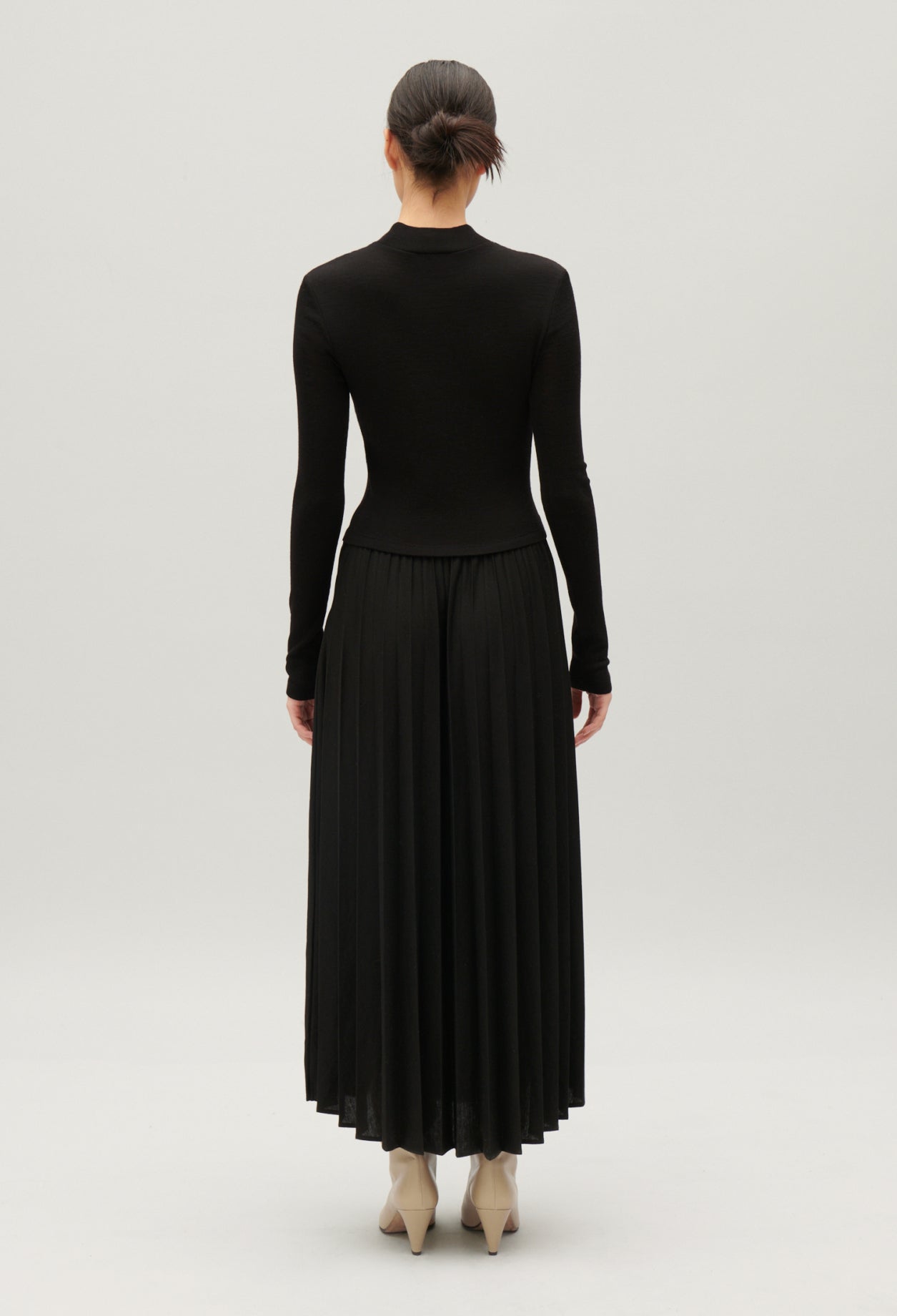 Knitted Dress - Twister - Black