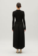 Knitted Dress - Twister - Black