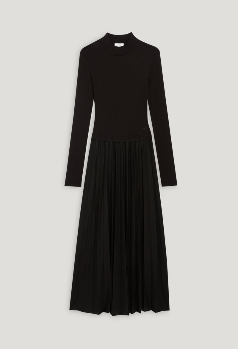 Knitted Dress - Twister - Black
