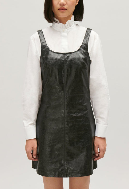 Vestido de cuero - Acogedor - Negro