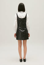 Leather Dress - Cozy - Black