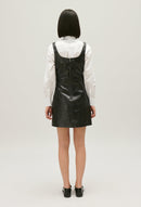 Vestido de cuero - Acogedor - Negro